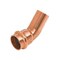 Nibco 45 Degree Elbow 1/2in FTG X 1/2in D Press Wrought Copper, 10PK 9046200PCCP - alternate 1