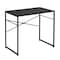 Homeroots 39" Brown and Black Wood and Metal H-Shape Computer Desk 568040 - alternate 4