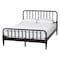 Baxton Studio Braith Farmhouse Black Spindle Wood Queen Size 4-Piece Bedroom Set with Two Nightstands 258-14204-14248-14208-14208-ZORO - alternate 6