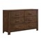 Homeroots 59" Brown Metal Six Drawer Dresser 374189 - alternate 5