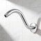 Supplygiant S Shaped Shower Arm with Flange 8 in Stainless Steel with 1/2 in Threated Connector, Chrome Finish 74-TB0TG-D - alternate 1