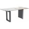 Leisuremod Astra Modern Dining Table with Stainless Steel Base with Sintered Stone Top ATSS-55CG-S - alternate 1