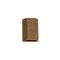 Luxury Lighting Oakheart 8.5 in Tall Wood-Look Ceramic 3-Sided LED Outdoor Wall Light, 2PK (2) TL192-Brk-ud-7 - alternate 3