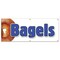 Signmission BAGELS 1 BANNER SIGN made fresh daily baked water bialys new york style B-72 Bagels 1 - alternate 1