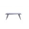 Homeroots 79" Clear and Silver Glass and Stainless Steel Self-Storing Leaf Dining Table 320786 - alternate 2