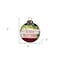 Homeroots Holly Seas And Greetings Hand Painted Mouth Blown Glass Ornament 477545 - alternate 2