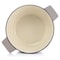 Martha Stewart Eastholm Enameled Cast Iron 3 Quart  Embossed Stripe Dutch Oven with Lid in Warm Grey 129052.02 - alternate 5