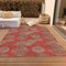 Homeroots 5' X 8' Red Gray And Silver Polka Dot Washable Indoor Outdoor Area Rug 614702 - alternate 4