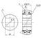 Ntn Heavy Duty Disc Radial Ball Bearing, DS211TT3 Industry Number, Double Sealed Closure, Alloy Steel DS211TT3 - alternate 3