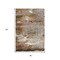 Homeroots 8' X 10' Beige Ivory And Black Abstract Washable Indoor Outdoor Area Rug 643532 - alternate 2