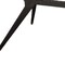 Homeroots 63" White and Black Sintered Stone and Steel Trestle Base Dining Table 543506 - alternate 3