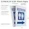Signmission Restroom With Arrow, Plastic Signs Only 24 Inch x 36 Inch, Corrugated Plastic, 2PK CSB-2436-2PACK-Restroom With Arrow - alternate 2