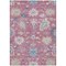 Homeroots 3' X 5' Pink Ivory And Denim Blue Floral Washable Indoor Outdoor Area Rug 605319 - alternate 5