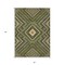 Homeroots 5' X 8' Olive Green Gray And Ivory Tribal Washable Indoor Outdoor Area Rug 598143 - alternate 4