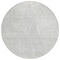 Homeroots 8' Silver And Ivory Round Geometric Washable Indoor Outdoor Area Rug 577597 - alternate 4