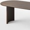 Homeroots 79" Walnut Solid Wood Double Pedestal Base Oval Dining Table 721108 - alternate 4