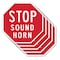 Signmission Stop Sound Horn, 10 inch X 10 inch, Aluminum Metal Signs, 5PK OC-A-5Pack-10-12 - alternate 1
