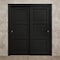 Sartodoors Sliding Closet Bypass Doors 36 x 84 inches, Ego 5010 Painted Black Oak, Rails Hardware Set, Wood EGO5010DBD-CHK-3684 - alternate 4