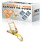Jrex Safety HD Ratchet Strap with Double J Hooks, Yellow 4 in x 30 ft Tie Down RTD430-JR-DJH-1 - alternate 1