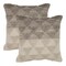 Homeroots Set of Two Cream Geometric Cotton Throw Pillow With Texture, 2PK 554573 - alternate 2