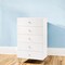 Homeroots 30" White Manufactured Wood Five Drawer Chest 473084 - alternate 3