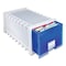 Storex Archive Storage Drawers, Letter/Legal Files, 15.3in x 24.25in x 11.38in, Blue/White 61104U01C - alternate 2