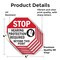 Signmission Stop Hearing Protection Required Be, 4 inch X 4 inch, Vinyl Decal, 5PK OC-D-5PACK-4-123 - alternate 3