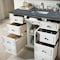 James Martin Vanities 48" S Vanity, Bright White w/Parisien Bleu Top w/FreePower Wireless Charger 157-V48-BW-FPBL - alternate 5
