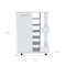 Homeroots White Rolling Bar Cart With Wine Storage 477702 - alternate 3