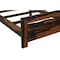 Homeroots Dark Brown Live Edge Solid Wood Queen Bed Frame 551633 - alternate 4