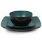 Gibson Elite Soho Lounge 16 Piece Matte Glaze Square Dinnerware Set in Teal 130934.16 - alternate 3