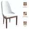 Leisuremod Verisma Collection Modern Wooden Dining Chair in White, 2PK VC57W2 - alternate 6