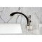 Kingston Brass Widespread Bathroom Faucet with Knurled Handle and Brass Pop-Up, Polished Nickel KS4986KNL - alternate 3