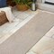 Jonathan Y Miles Modern Minimalist Radius Corner Solid Beige 2 ft. x 8 ft. Indoor/Outdoor Shaped Runner Rug SHP100B-28 - alternate 2