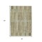 Homeroots 8' X 10' Khaki And Olive Green Striped Washable Indoor Outdoor Area Rug 631542 - alternate 5