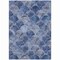 Homeroots 9' X 12' Denim Blue And Gray Abstract Washable Indoor Outdoor Area Rug 577665 - alternate 5