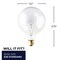Bulbrite Incandescent G40 Medium Screw Base E26 Light Bulb, 100W, Clear, 12PK 861055 - alternate 5