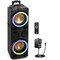 Pyle Pyle 10'' Portable Bluetooth Speaker System - Karaoke Speaker with LED Lights, Mic & Guitar Inputs PPHD210 - alternate 1