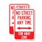 Signmission No Street Parking Anytime Tow Away Zone With Bidirecti, 18'' X 24'', Heavy Gauge Aluminum, 2PK A-1824-2PACK-23569 - alternate 1