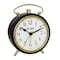 Westclox Classic Top Handle Alarm Clock, AA Battery, Analog Display, Plastic Case, Black/Gold Case 75127 - alternate 3