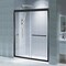 Fab Glass And Mirror Semi-Frameless Double Sliding Glass Shower Door Sorrento Economy Series Adjustable 56in-60in Widt SHSO60X70MB - alternate 4