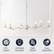 Jonathan Y Shana 35.5" 6-Light Grand Modern Transitional Adjustable Sculptural Wavy Arm Candle-Style Metal LED JYL9558A - alternate 6