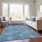 Homeroots 10' X 14' Denim Blue Navy Blue And Ivory Polka Dot Washable Indoor Outdoor Area Rug 614664 - alternate 4