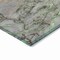 Homeroots 8' Green And Gray Round Abstract Washable Indoor Outdoor Area Rug 631881 - alternate 5
