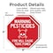 Signmission Warning Pesticides Fire Will Cause, 6 inch X 6 inch, Plastic Sign, 2PK OC-P-2PACK-6-340 - alternate 4