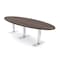 Skutchi Designs 8 Person Conference Table With Power Unit | 10' Oval Table | Harmony Series HAR-OVL-48X120-T-H3041-NA - alternate 1