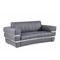 Homeroots 75in Gray And Silver Italian Leather Loveseat 477566 - alternate 5