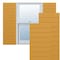 Ekena Millwork True Fit PVC Horizontal Slat Modern Style Fixed Mount Shutters, Turmeric, 18W x 65H, PR TFP001HZ18X065TU - alternate 1