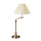 Homeroots 30" Bronze Metal Swing Arm Table Lamp With Off White Empire Shade 524750 - alternate 3