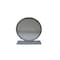 Homeroots 19" Gray Round Metal Framed Freestanding Mirror 485940 - alternate 2